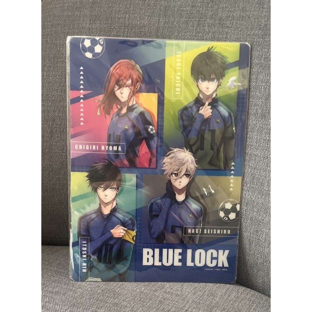 Blue Lock Plastic Sheet Itoshi Rin Nagi Bachira Brand New US Seller Kodansha